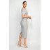 Off Shoulder Zippered Bodycon Dress