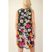 3d Floral Embroidered Sleeveless Mini Dress