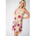 3d Floral Embroidered Sleeveless Mini Dress