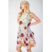 3d Floral Embroidered Sleeveless Mini Dress