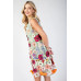 3d Floral Embroidered Sleeveless Mini Dress