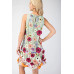 3d Floral Embroidered Sleeveless Mini Dress