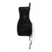 Side Open Lace Up Tube Dress