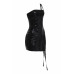 Side Open Lace Up Tube Dress