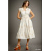 Tropical Breeze Embroidered Midi Dress