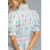 Vibrant Ruffle Smocked Midi Dress