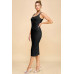 Scoop Neck Rib Linning Double Layered Tank Dress