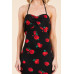 Sweet Heart Gathered Open Back Print Midi Dress