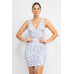 Ditsy Floral Ruching Dress