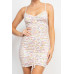 Ruched Floral Cami Dress