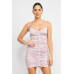 Ruched Floral Cami Dress