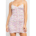 Ruched Floral Cami Dress