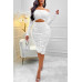 Solid Straight Shoulder Cutout Midi Dress