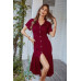 V Neck Short Dress Solid Midi Dress