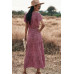 V Neck Polka Dot Short Sleeve Dress