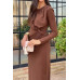 Elegant Round Neck Solid Ruched Wrap Hem Dress