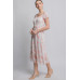 Short Sleeve Floral Maxi Dress