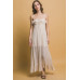 Smocked Ruffle Maxi Dress
