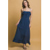 Smocked Ruffle Maxi Dress