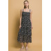 Tiered Midi Floral Dress
