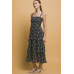 Tiered Midi Floral Dress