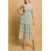 Tiered Midi Floral Dress