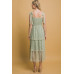Tiered Midi Floral Dress