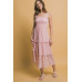 Tiered Midi Floral Dress