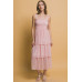 Tiered Midi Floral Dress