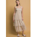Tiered Midi Floral Dress