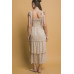 Tiered Midi Floral Dress