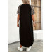 Plus Size Strip Sleeveless Loose Fit Full Dress