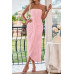 Off Shoulder Solid Tube Jacquard Waist Dress