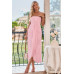 Off Shoulder Solid Tube Jacquard Waist Dress