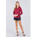 3/4 Roll Up Sleeve Front Two Pocket W/button Detail Stretch Shirt