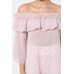 Polka Dot Sheer Off Shoulder Top