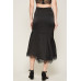 A Solid Woven Midi Skirt