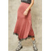 A Solid Woven Midi Skirt