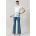 A See-thru Mini Length Organza Top