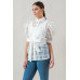 A See-thru Mini Length Organza Top