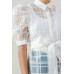A See-thru Mini Length Organza Top