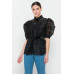 A See-thru Mini Length Organza Top