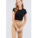 Twisted Effect Bermuda Length Sweater Shorts