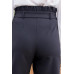 Ruffle High Waist Belt Side Pocket Front Zipper Solid Pants