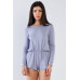 Comfy Tie-back Long Sleeve Romper