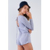 Comfy Tie-back Long Sleeve Romper