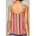 A Multi Stripes Camisole Top