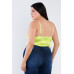Plus Size Silk Chain Spaghetti Strap High Thong Center Cut Out Bodysuit
