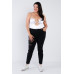 Plus Size Silk Chain Spaghetti Strap High Thong Center Cut Out Bodysuit