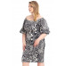 Plus Size  Animal Print Crepe Stretch Bodycon Dress
